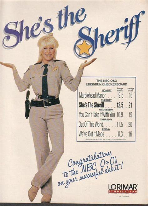 She's the Sheriff! | 80 tv shows, Sheriff, Suzanne somers