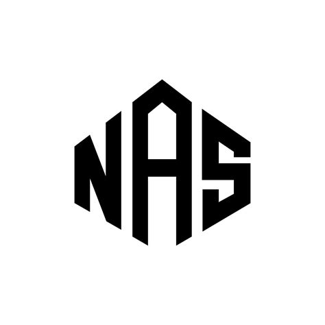 Nas Letter Logo Design With Polygon Shape Nas Polygon And Cube Shape