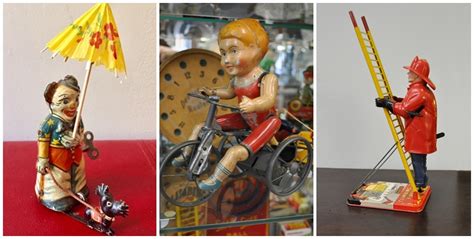 3 vintage wind-up toys - West End Antiques Mall