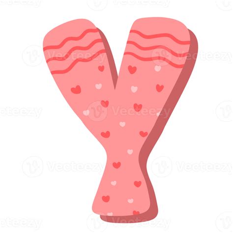 Pink Valentines Alphabet 15742616 Png