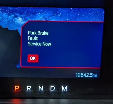 Park Brake Fault Service Now Ford Explorer