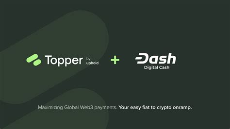 A Better Fiat To Crypto Onramp Is Available For Dash Welcome Topper To