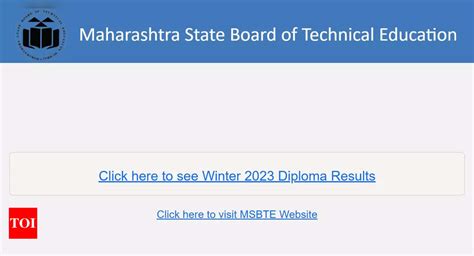 MSBTE Winter Diploma 2024 Result Declared At Msbte Org In Direct Link