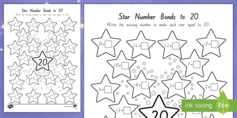 Star Number Bonds To Worksheet Hecho Por Educadores