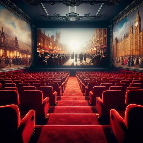 Premium Photo Rows Of Red Velvet Seats Watching Movies In The Cinema