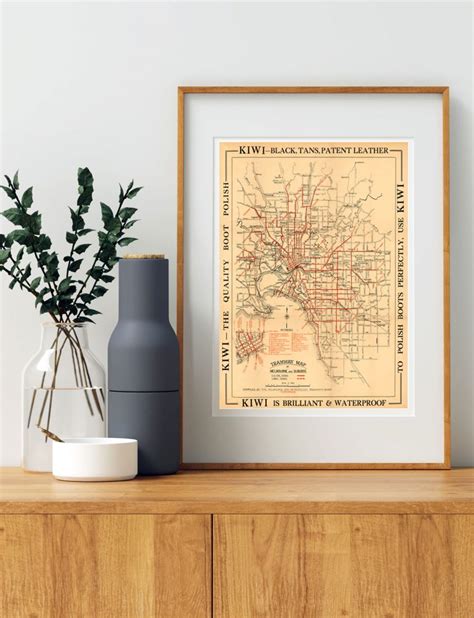 Melbourne Tramway Map - Print Modern