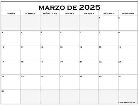 Calendario Marzo 2025 Imprimir Ray Tello
