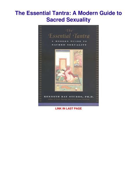 Ppt [pdf] Download The Essential Tantra A Modern Guide To Sacred