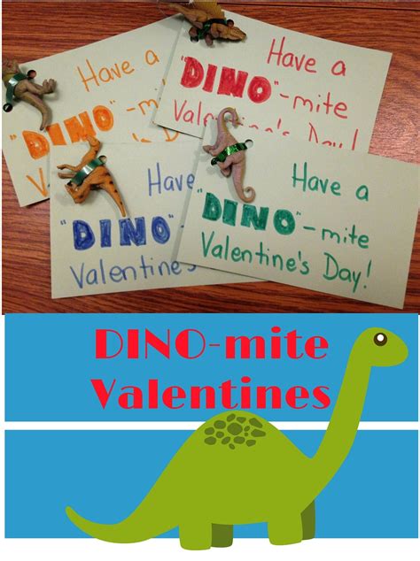 Dino Mite Dinosaur Valentines With Printable Tags