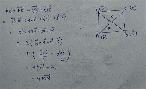 If M And N Are The Mid Points Of The Diagonals AC And BD Respectively