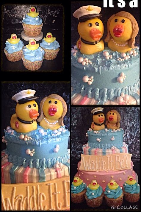 Baby Shower Gender Reveal Cake For Two Former Students She S A Hair