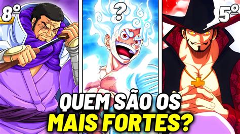 Top Personagens Mais Fortes Vivos Atualmente Em One Piece Youtube