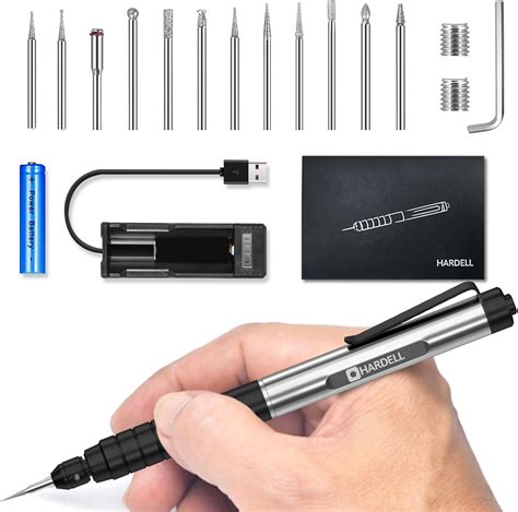 Amazon HARDELL Engraving Pen For DIY Rechargeable Mini Engraver