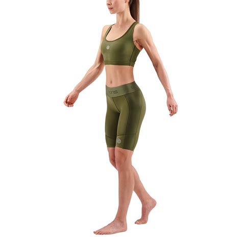 Buy Skins Womens Series 3 Medium Impact Active Bra Khaki