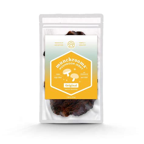 Original 5 Spice Shiitake Jerky 100 Plant Based Vegan