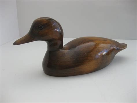 Hand Made Decorative Wood Duck Decoy Signed By Artist