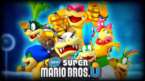 New Super Mario Bros U All Koopaling Bowser Jr Bowser Boss Fights