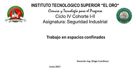 INSTITUTO TECNOL Ó GICO SUPERIOR EL ORO Ciencia y Tecnolog í a para