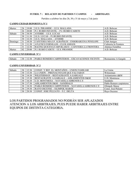 Resultados Clasificaciones Y Programaci N Pdf Descarga Gratuita