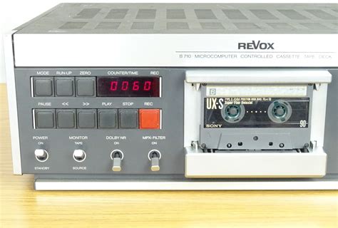 Revox B710 Cassette Deck Silver Good Condition Hobbyist Unit