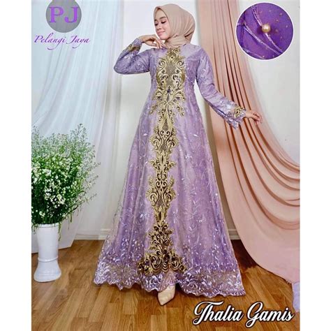 Jual Gamis Pesta Thalia Bordir Premium Original By Pelangi Jayagamis