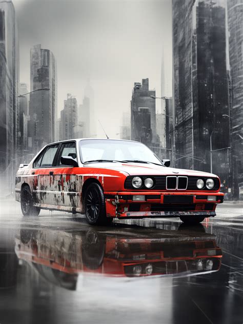 Wall Art Print Bmw M3 Graffiti Style Ukposters