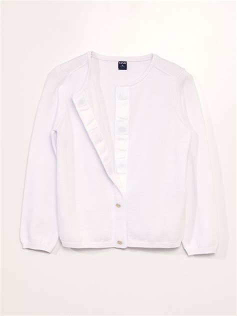 Chaqueta lisa con automáticos imantados So Easy blanco Kiabi 12 00