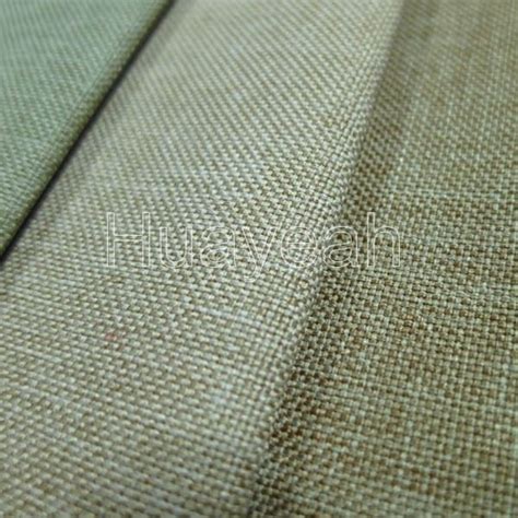 Plain Linen Look Vinyl Upholstery Fabric