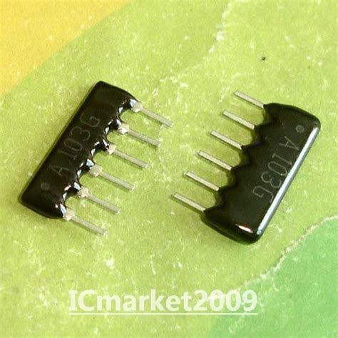 200 PCS A06 103G A 103G 10K Ohm 10KR 5 Commoned Resistor Network Array