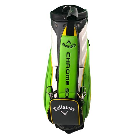 CALLAWAY EPIC FLASH TOUR MINI CHROME SOFT STAFF BAG ACID GREEN GREY