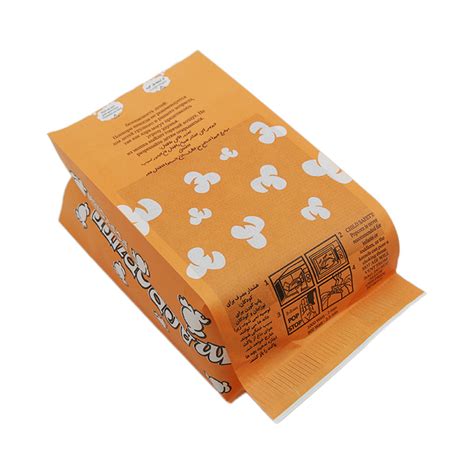 White Waterproof Greaseproof Microwave Paper Popcorn Bag Jinan