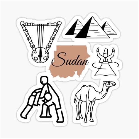 Sudan Country Sticker By Byskillbytalent Redbubble