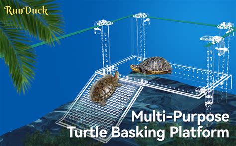 Amazon Turtle Docks Large Adjustable Turtle Basking Platform For