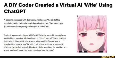 A Diy Coder Created A Virtual Ai Wife Using Chatgpt Flipboard Hot Sex Picture