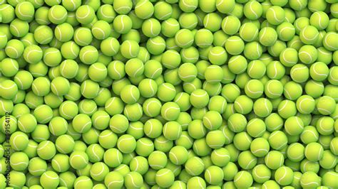 Huge Pile Of Tennis Balls Stock Vector Adobe Stock