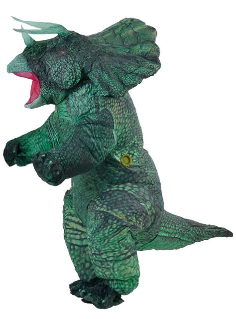 Adults Inflatable Green Triceratops Costume