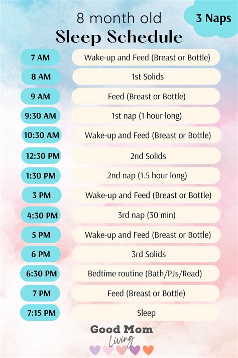 8 Month Old Sleep Schedule for Baby (And Nap Routine) - Good Mom Living