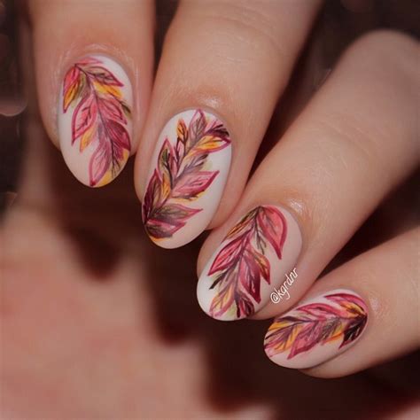 35 Leaf Nail Art Ideas - nenuno creative