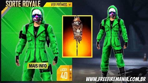 Free Fire Pacote Top Criminal E Emote Do Bandeir O Est O De Volta