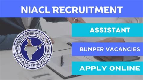 Niacl Recruitment 2024 Recruitment For 300 Posts Of Assistant In New