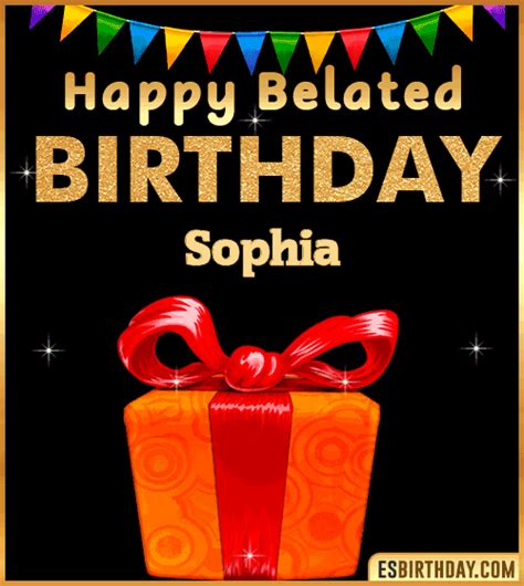 Happy Birthday Sophia  🎂 Images Animated Wishes【28 S】