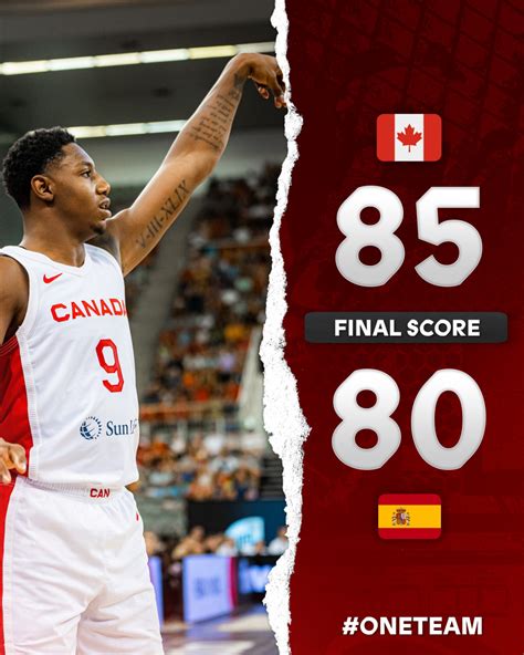 España vs Canadá EN DIRECTO resultado la Familia cayó por 80 a 85