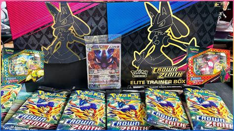 Pokemon Tcg Crown Zenith Elite Trainer Box Unboxing Regieleki Vregidrago V Collections Youtube