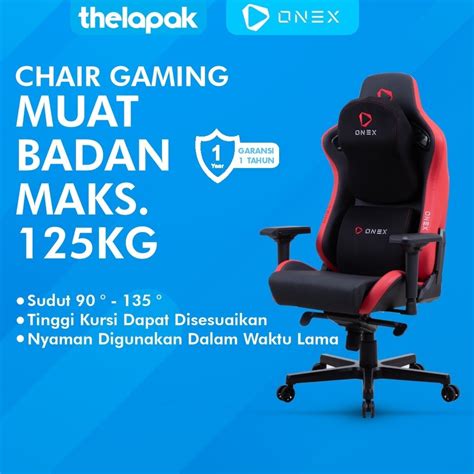 Jual Kursi Gaming ONEX EV12 Premium Gaming Chair Max Cap 125kg Original