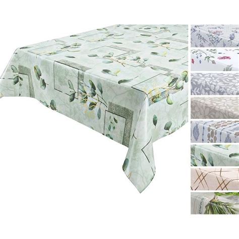 Nappe En Toile Cir E Lavable Ronde Ovale Ou Rectangulaire