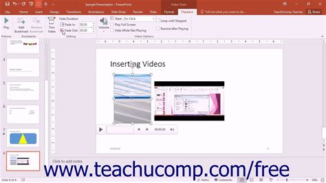 Powerpoint 2016 Tutorial Inserting Videos Microsoft Training Youtube