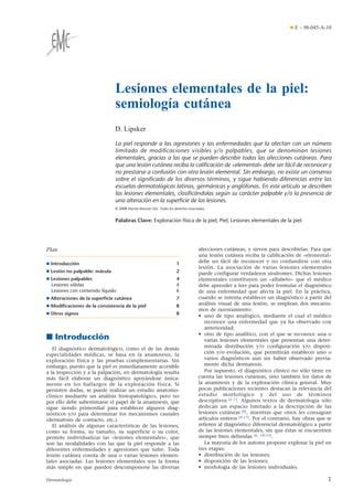 Lesiones De La Piel Pdf