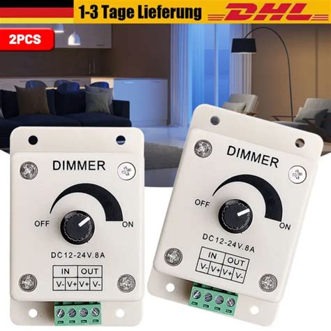 X Led Dimmer Pwm Schalter V Dc Drehdimmer Controller