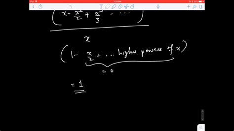 Evaluation Of Exponential And Logarithmic Limits YouTube