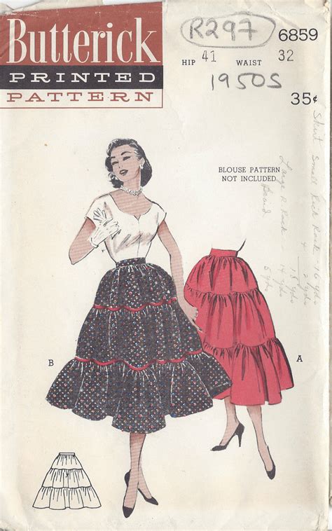 S Vintage Sewing Pattern Skirt W R The Vintage Pattern Shop